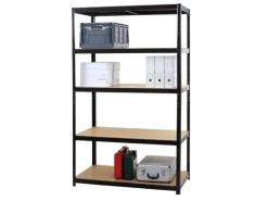 MCW Schwerlastregal E33 Schwarz 200x120x60cm