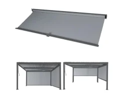 MCW Seitenwand Für Pergola L41 Anthrazit 3x3m