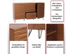 MCW Sideboard M49 Walnuss-Optik
