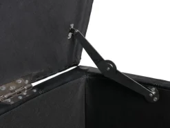 MCW Sitzbank mit Aufbewahrung Arezzo LEDER 112x45x45cm Schwarz
