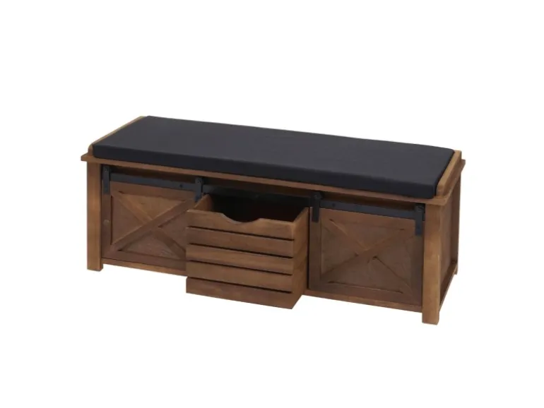 MCW Sitzbank mit Staufächern H53 Braun