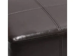 MCW Sitzhocker Carrara Braun 36x36x36cm