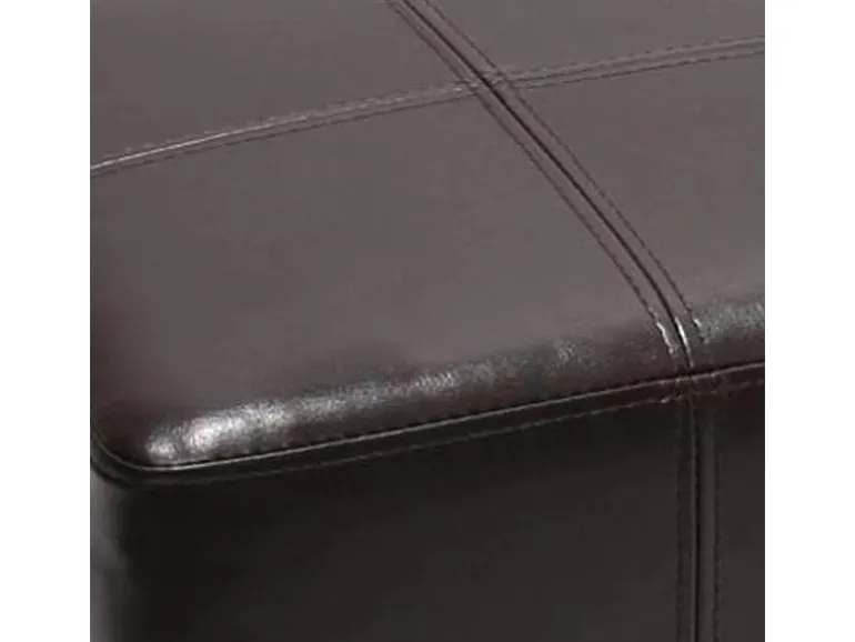 MCW Sitzhocker Carrara Braun 36x36x36cm