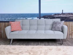 MCW Sofa K19 Stoff/Textil Hellgrau