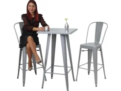 MCW Stehtisch A73 Metall Grau