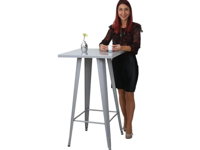 MCW Stehtisch A73 Metall Grau