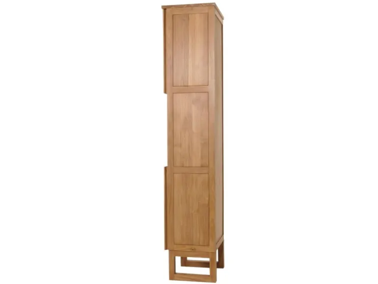 MCW Teak-Hochschrank M72 2 Türen 6 Fächer