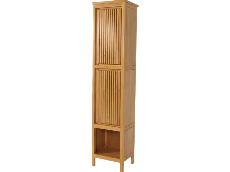 MCW Teak-Hochschrank M70 2 Türen 5 Fächer