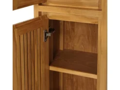 MCW Teak-Hochschrank M70 2 Türen 5 Fächer