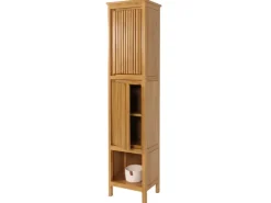 MCW Teak-Hochschrank M70 2 Türen 5 Fächer