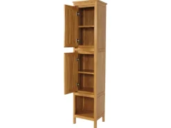 MCW Teak-Hochschrank M70 2 Türen 5 Fächer