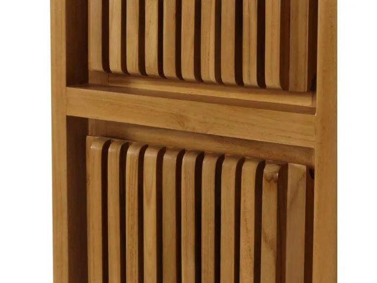 MCW Teak-Hochschrank M70 2 Türen 5 Fächer