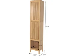 MCW Teak-Hochschrank M70 2 Türen 5 Fächer