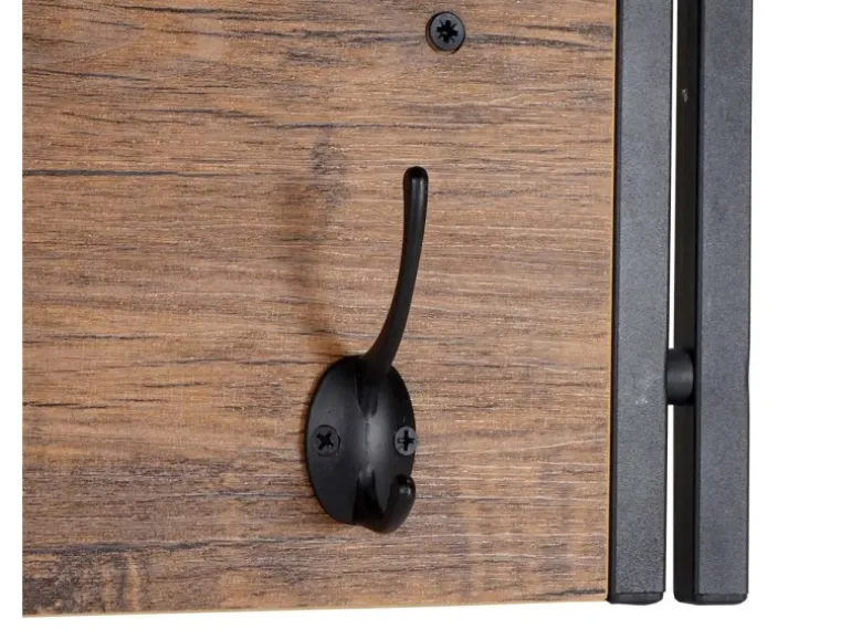 MCW Wandgarderobe A27 4 Haken 3D-Struktur Wildeiche-Optik