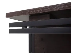 MCW Wandgarderobe A27 4 Haken 3D-Struktur Dunkelbraun