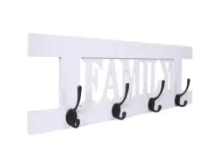 MCW Wandgarderobe C60 Family Shabby-Look Weiß Lackiert