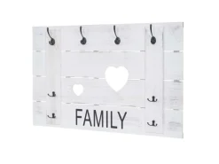 MCW Wandgarderobe C89 Family Shabby-Look Weiß Shabby