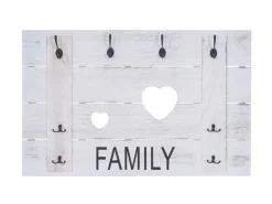 MCW Wandgarderobe C89 Family Shabby-Look Weiß Shabby