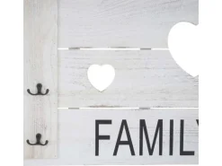 MCW Wandgarderobe C89 Family Shabby-Look Weiß Shabby