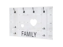 MCW Wandgarderobe C89 Family Shabby-Look Weiß Shabby