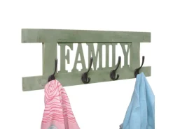 MCW Wandgarderobe C60 Family Shabby-Look Grün Shabby