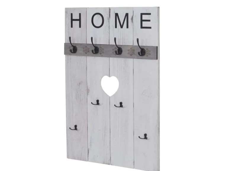 MCW Wandgarderobe C89 Home Shabby-Look Weiß Shabby