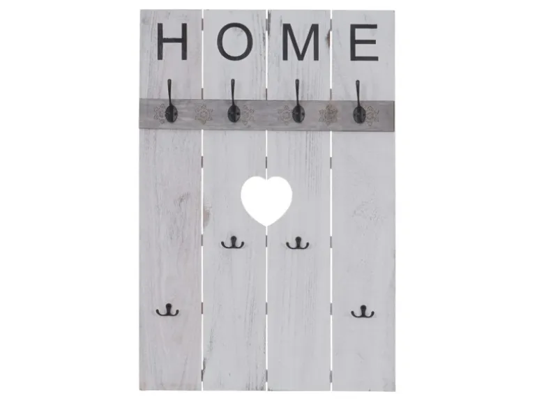 MCW Wandgarderobe C89 Home Shabby-Look Weiß Shabby