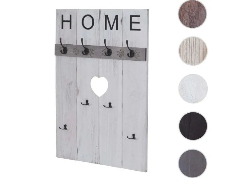 MCW Wandgarderobe C89 Home Shabby-Look Weiß Shabby