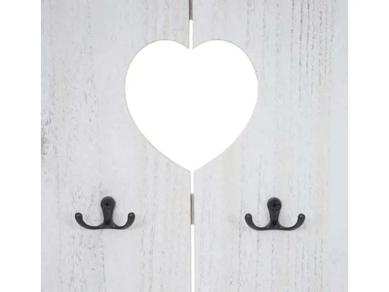 MCW Wandgarderobe C89 Home Shabby-Look Weiß Shabby