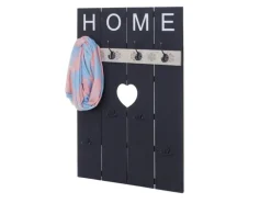 MCW Wandgarderobe C89 Home Shabby-Look Dunkelgrau Shabby