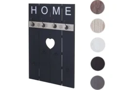 MCW Wandgarderobe C89 Home Shabby-Look Dunkelgrau Shabby
