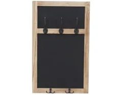 MCW Wandgarderobe C51 mit Kreidetafel Naturbraun