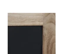 MCW Wandgarderobe C51 mit Kreidetafel Naturbraun