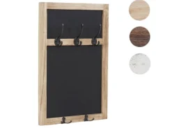 MCW Wandgarderobe C51 mit Kreidetafel Naturbraun