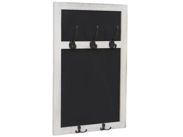 MCW Wandgarderobe C51 mit Kreidetafel Weiß Shabby