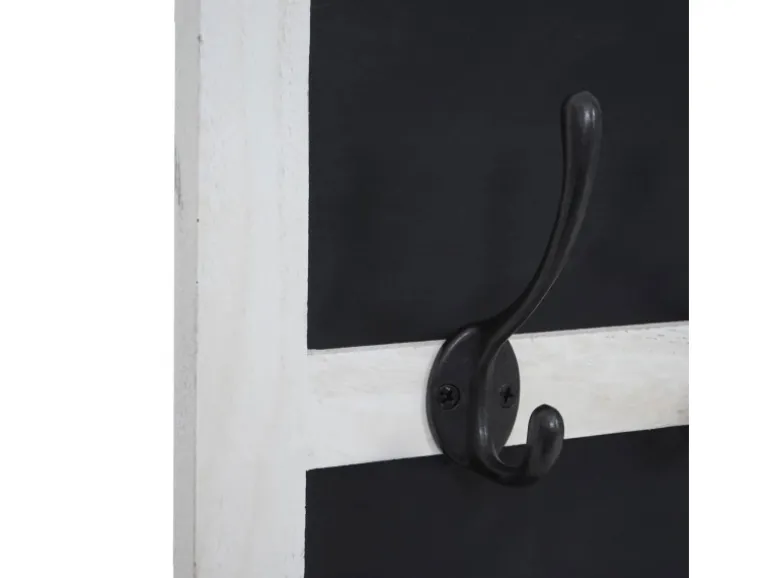 MCW Wandgarderobe C51 mit Kreidetafel Weiß Shabby