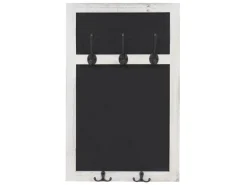 MCW Wandgarderobe C51 mit Kreidetafel Weiß Shabby