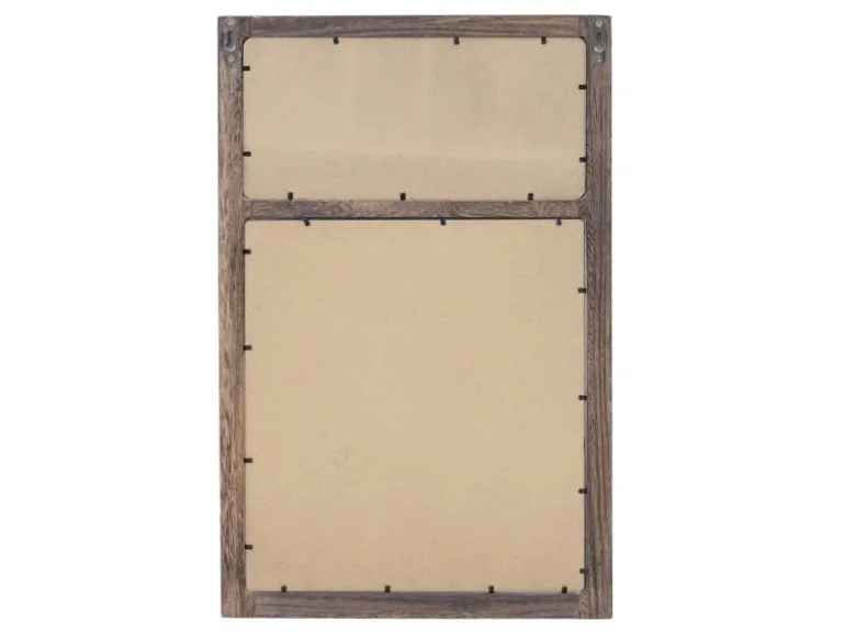 MCW Wandgarderobe C51 mit Kreidetafel Braun Shabby