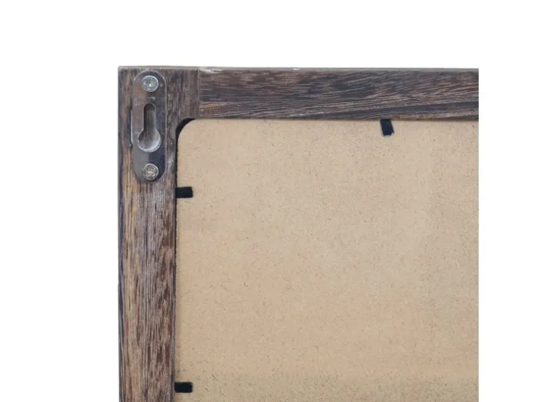 MCW Wandgarderobe C51 mit Kreidetafel Braun Shabby