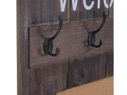 MCW Wandgarderobe C89 mit Pinnwand Braun Shabby