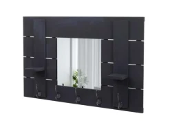 MCW Wandgarderobe C89 mit Spiegel Dunkelgrau Shabby