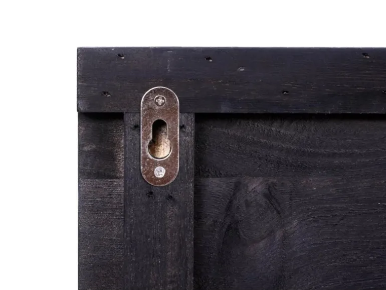 MCW Wandgarderobe C89 mit Spiegel Dunkelgrau Shabby