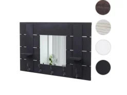 MCW Wandgarderobe C89 mit Spiegel Dunkelgrau Shabby