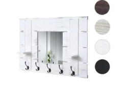 MCW Wandgarderobe C89 mit Spiegel Weiß Shabby