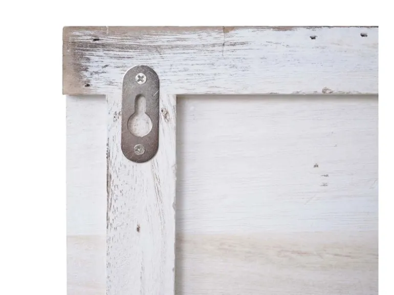MCW Wandgarderobe C89 mit Spiegel Weiß Shabby