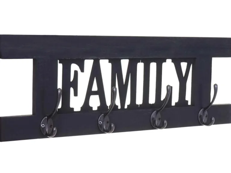 MCW Wandgarderobe C60 Shabby 2-teilig Dunkelgrau