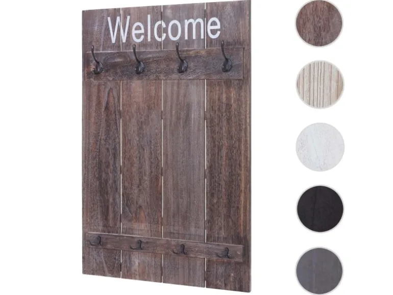 MCW Wandgarderobe C89 Welcome Shabby Braun Shabby
