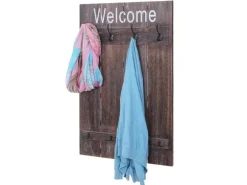MCW Wandgarderobe C89 Welcome Shabby Braun Shabby