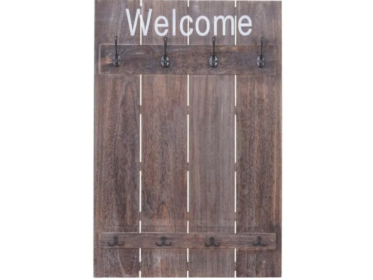 MCW Wandgarderobe C89 Welcome Shabby Braun Shabby