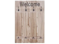 MCW Wandgarderobe C89 Welcome Shabby Naturbraun